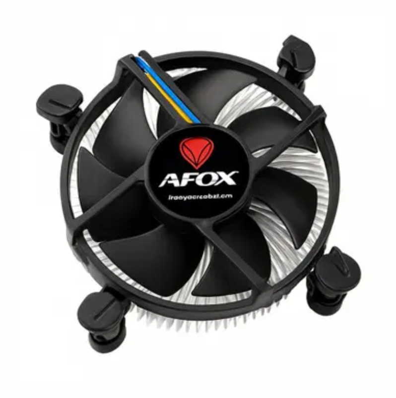 COOLER PARA CPU AFOX PARA PROCESSADOR INTEL 775/1150/1155/1200 PRETO