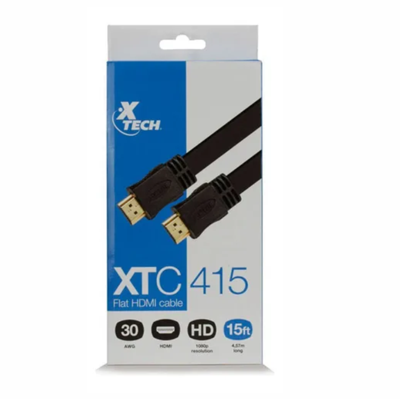CABLE HDMI 4.57 MT 4K XT CABLE FLAT HDMI XTC415 15FT M/M