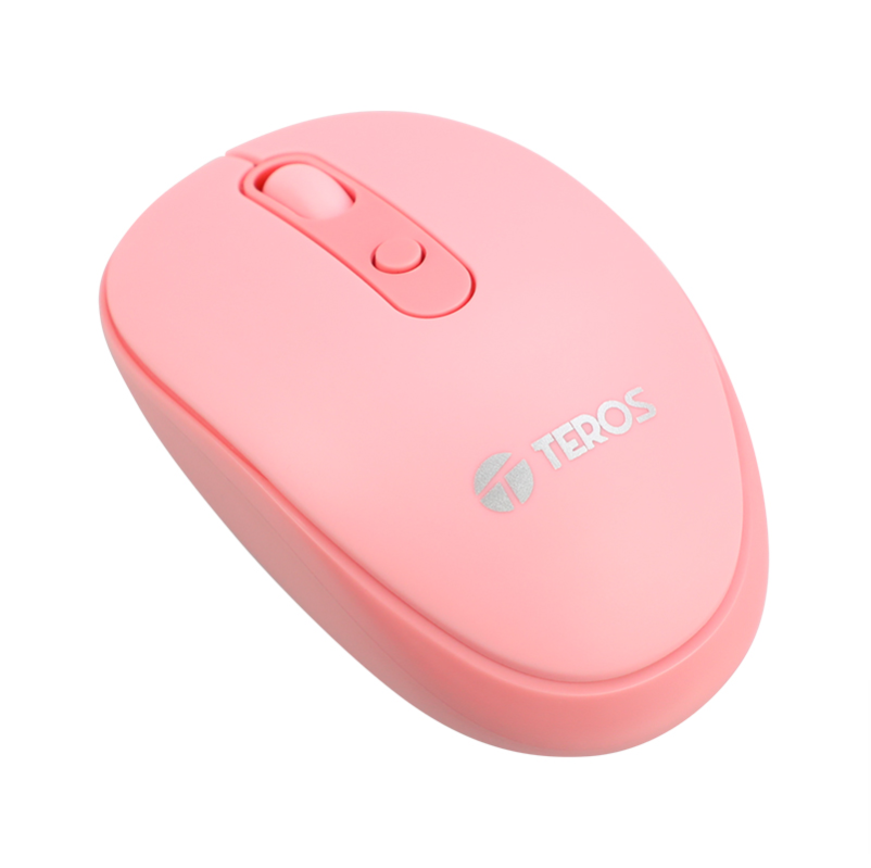 MOUSE ÓPTICO INALÁMBRICO TEROS TE-5075R, 1600 DPI, RECEPTOR USB, 4 BOTONES
