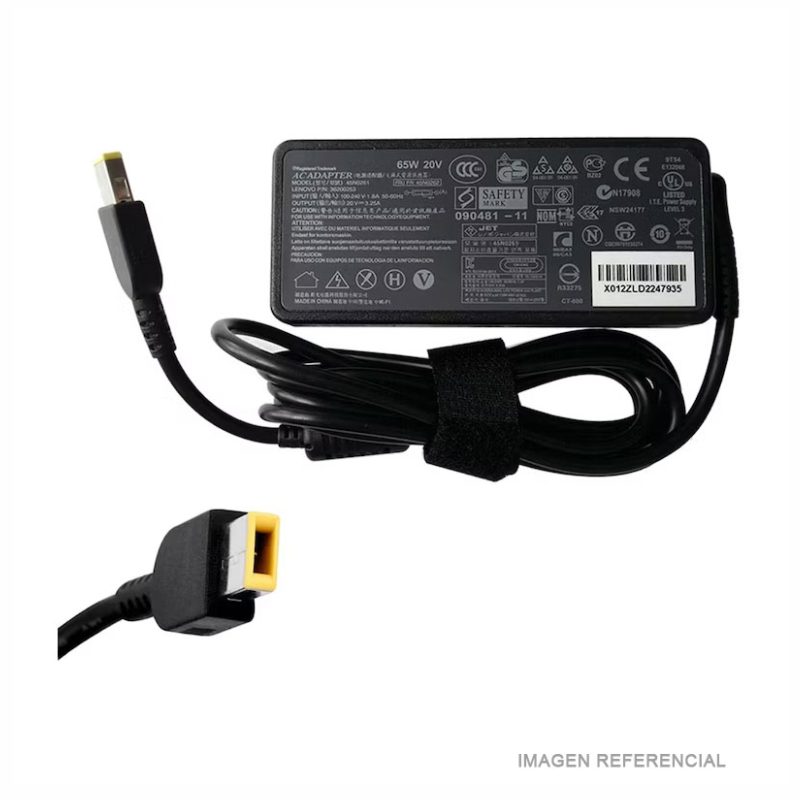 CARGADOR PARA LAPTOP LENOVO - 20V 3.25A 