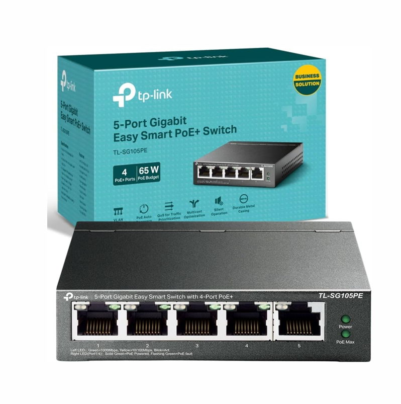 TP-LINK TL-SG105PE 5-PORT GIGABIT EASY SMART SWITCH