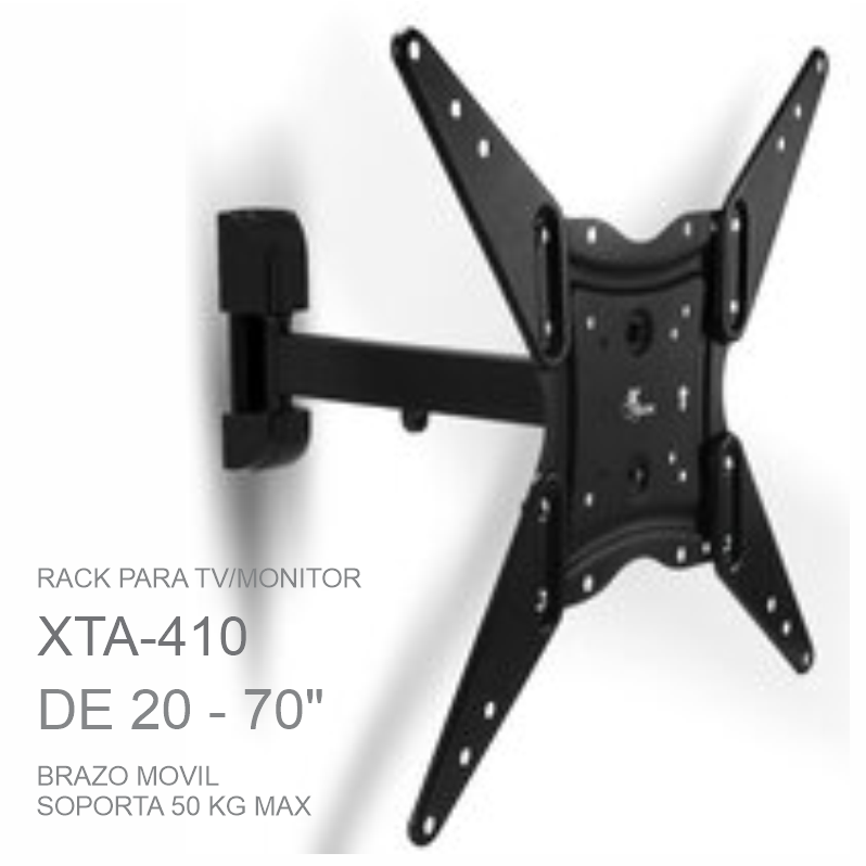 RACK MOVIBLE  XTECH BRKT ARTICULATED/TILT/SWIVEL 20-70 LCD/LED-XTA-410