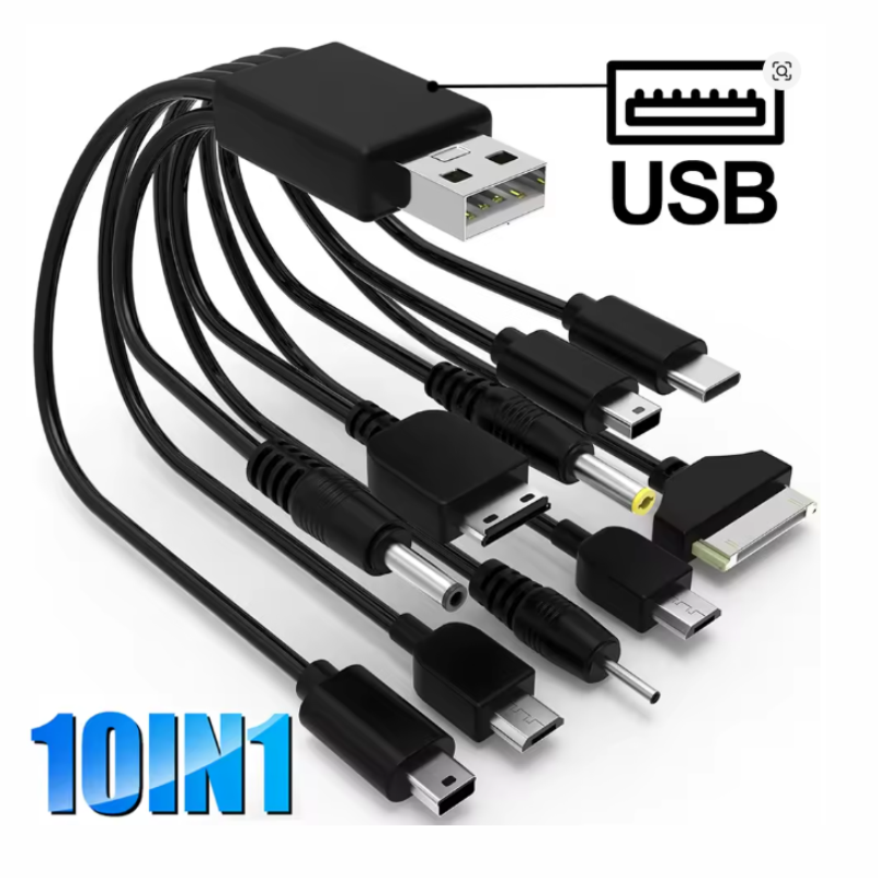CABLE CARGADOR UNIVERSAL MULTIPIN 10 EN 1