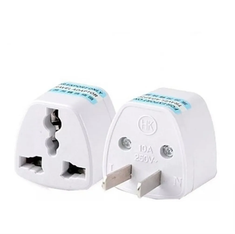 ADAPTADOR DE CORRIENTE - ENCHUFE EUROPEO UNIVERSAL VIAJES - BLANCO